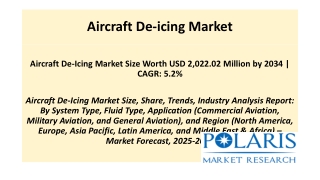 Aircraft De-icing Market
