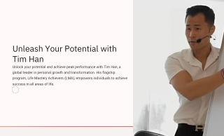 Overcome Fear and Build Confidence with LMA Course Tim Han