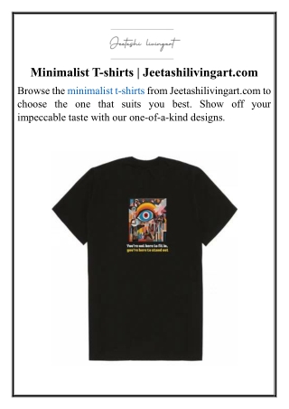 Minimalist T-shirts