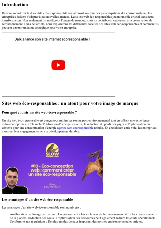 Sites web éco-responsables : un atout pour votre image de marque