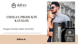 Chogan Produkte Katalog