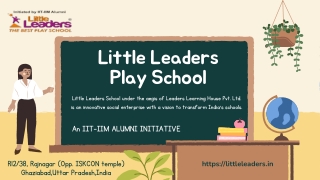 Best Preschool in Ghaziabad - Little Leaders
