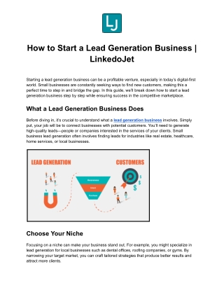 How to Start a Lead Generation Business - Google Docs