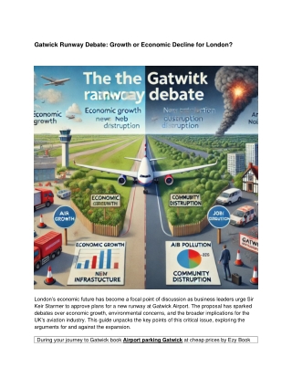 Gatwick Runway Debate_ Growth or Economic Decline for London
