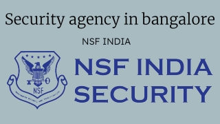 Security agency in bangalore