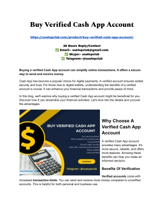 Buy Verified Cash App Account
