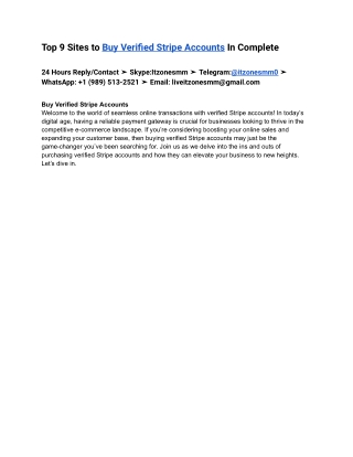 Why You Should Never Buy Verified Stripe Accounts