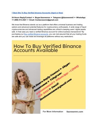 Top 3 Sites to Buy Verified Binance Accounts