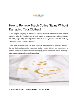 Dry cleaning service near me