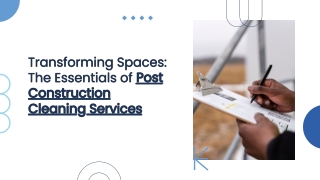 Post Construction Cleaning Services