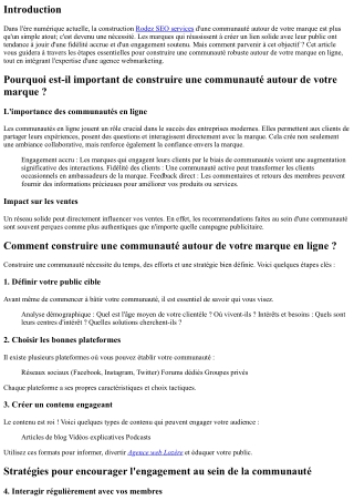 Comment construire une communauté autour de votre marque en ligne ?