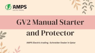 GV2 Manual Starter and Protector: Reliable Thermal Magnetic Circuit Protection
