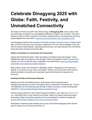 Celebrate Dinagyang 2025 with Globe_ Faith, Festivity, and Unmatched Connectivity