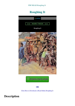 PDF READ Roughing It