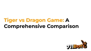 Tiger vs Dragon Game: A Comprehensive Comparison