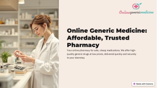 Online Generic Medicine: Affordable, Genuine & Trusted Online Pharmacy Store