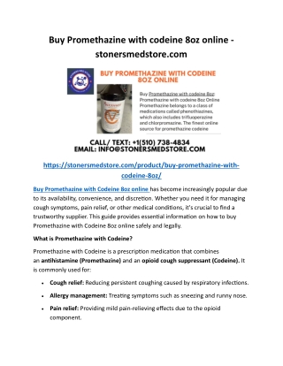 Buy Promethazine with codeine 8oz online - stonersmedstore