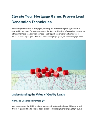 Lead Generation media