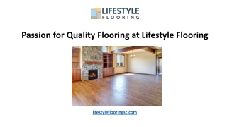 Passion for Quality Flooring at Lifestyle Flooring