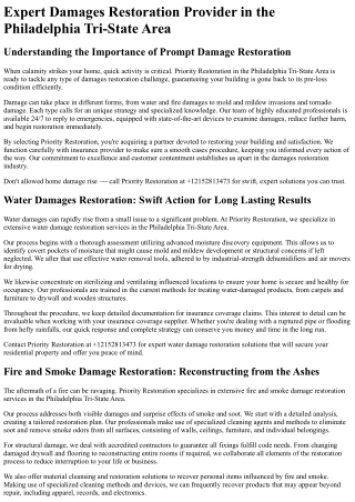 Priority Restoration