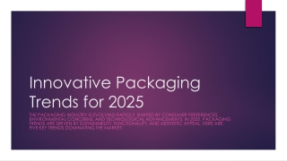 Innovative Packaging Trends for 2025