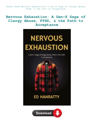 Books Read Nervous Exhaustion A Gen-X Saga of Clergy Abuse  PTSD  & the Path to Acceptance