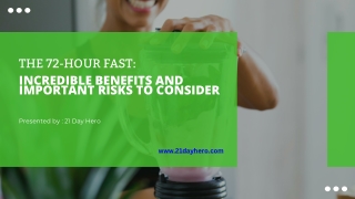 The 72-Hour Fast: Incredible Benefits and Important Risks to Consider