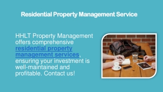 Residential Property Management Service