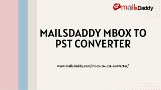 MBOX to PST Converter