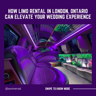 Limo Rental in London, Ontario Can Elevate Your Wedding Experience