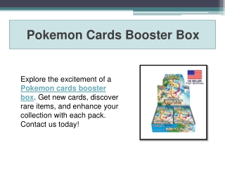 Pokemon Cards Booster Box