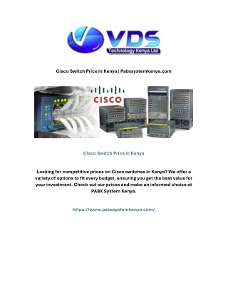 Cisco Switch Price in Kenya | Pabxsystemkenya.com