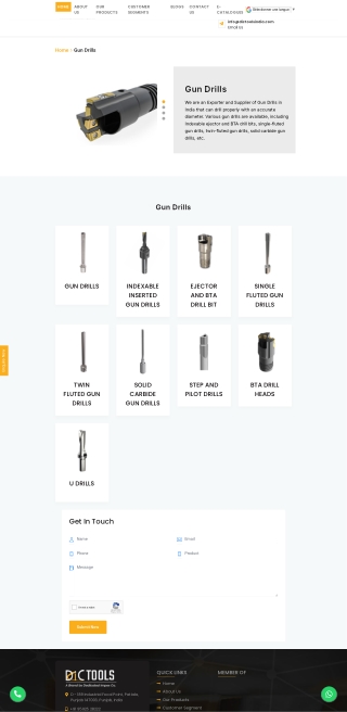 Gun Drills Manufacturer | DIC Tools India