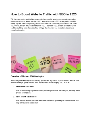 How to Boost Website Traffic with SEO in 2025