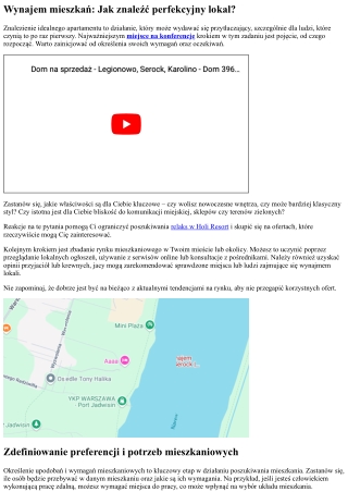 Wynajem apartamentów: Jak znaleźć idealny apartament?