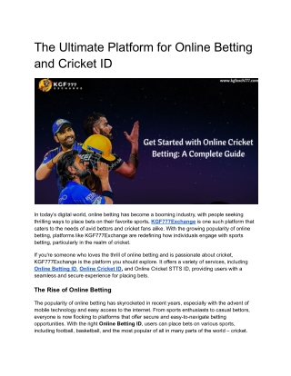 Untitled document (50)The Ultimate Platform for Online Betting and Cricket ID