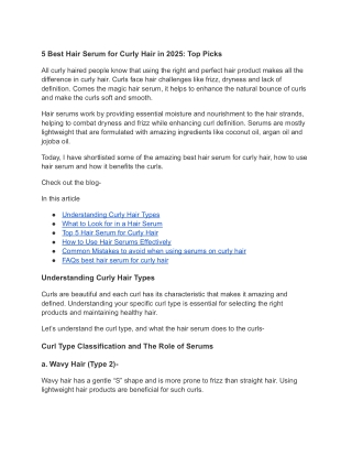 5 Best Hair Serum for Curly Hair in 2025_ Top Picks (4)