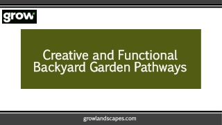 Creative and Functional Backyard Garden Pathways