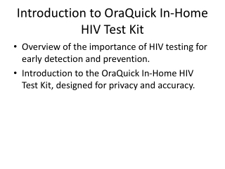 OraQuick_HIV_Test_Presentation