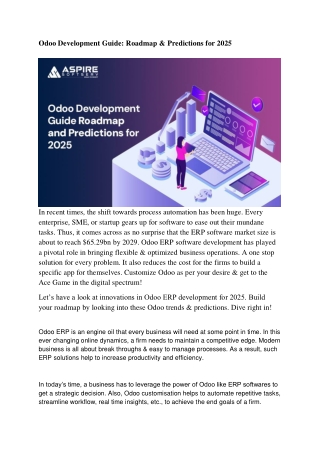 Why Odoo ERP Stands Out as the Best Choice for Businesses