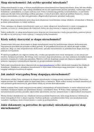 Zakup nieruchomości: Jak błyskawicznie sprzedać dom?