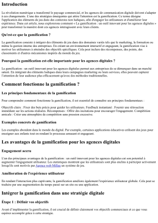 La gamification : un outil innovant pour les agences digitales