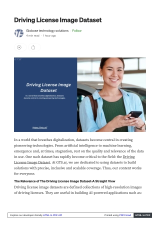 Driving License Image Dataset