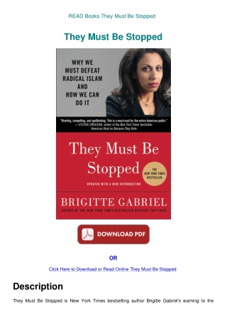 READ Books They Must Be Stopped