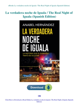 eBooks La verdadera noche de Iguala  The Real Night of Iguala (Spanish Edition)