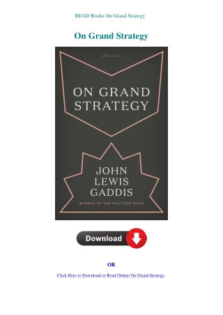 READ Books On Grand Strategy