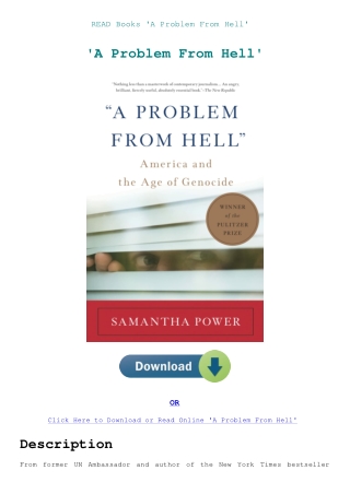 READ Books 'A Problem From Hell'