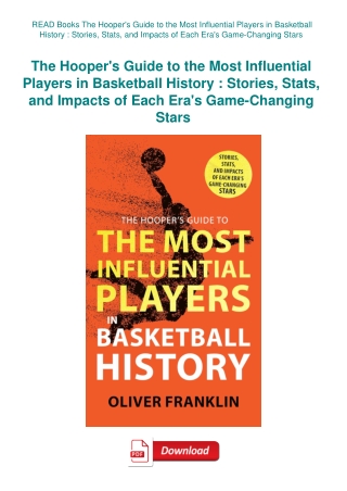 READ Books The Hooper's Guide to the Most Influential Players in Basketball History  Stories  Stats