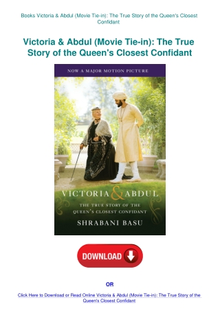 Books Victoria & Abdul (Movie Tie-in) The True Story of the Queen's Closest Confidant