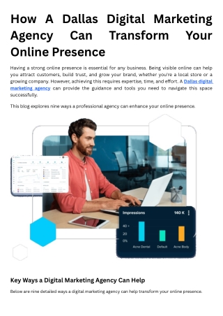 How A Dallas Digital Marketing Agency Can Transform Your Online Presence